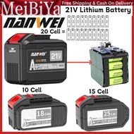 20 Cell NANWEI DAYI Lithium Battery 528tv Cordless Brushless Wrench Mesin Rumput Bateri Replacement