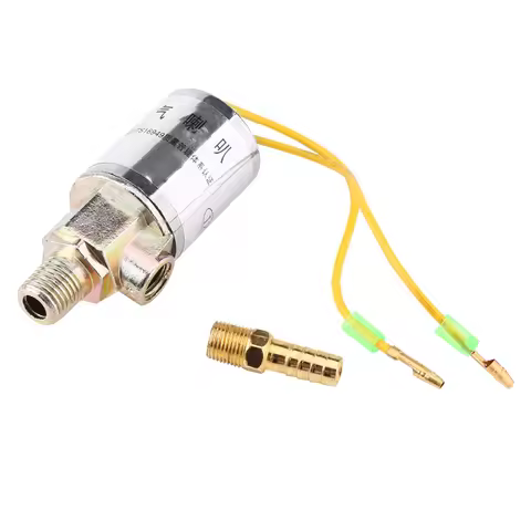 12V Horn Solenoid Valve 1/4inch Metal Truck Horn Electric Solenoid Valve