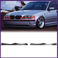 【BET】2X Headlight Eyebrow Lower Headlamp Eyelid Cover Trim For BMW E46 325 330 Sedan[my]