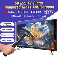 JEAANSP Tempered Screen TV 50 55 65 75 85 inch TV Android 14.0 4K Smart TV Netflix GooglePlay Youtub