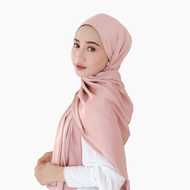 El Zahrana Hijab Pashmina Pesta/Wisuda/Pengantin Mewah Pasmina Polos Aeris Shawl