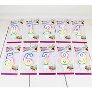 LILIN Colors Number Candles