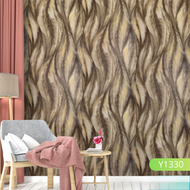Wallpaper Stiker Dinding Spiral & Garis Gelombang Hitam Praktis Coklat Abu Cakra GH247 CY1087 CY1048