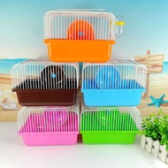 กรงนก กรงกระต่าย กรงเม่น กรงกระรอก กรงแฮมเตอร์ กรงPet Cage Small Farm Villa Portable Take out Portable Cage Rearing（23*17*15cm)