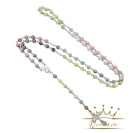 Prayer & Rosary Sheet Package | Rosary 77x Our Father | Colorful Catholic Prayer Necklace