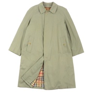 高品質 Burberry 復古 Nova 格紋襯裡，顏色前襟，卡其色，L 碼，男士，英國製造