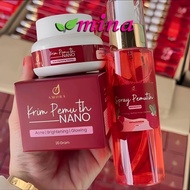 AMORA Spray Pemutih 100ml Krim Pemutih Nano 20gm Viral Fairy Scrub Beetroots Skincare Organic ubi