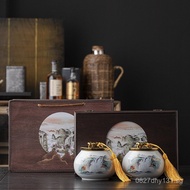 Storage Jar Black Tea Wholesale Ceramic White Tea Longjing Tea Commercial Sealed Jar Pu'er Tea Green