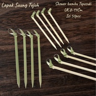 Teposuki Bamboo Skewer Simpul B, Ribbon Skewer, Fruit Skewer, Garnish Skewer