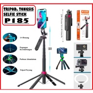 HP Bluetooth Selfie Stick Tripod P185 1.8M Selfie Stick Aluminum Stabilizer DSLR Camera Gopro Ringli