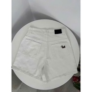 Cute dog embroidered shorts, women's shorts with cute puppies, jean shorts embroidered with dog back