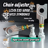 LCV8 LC135V8 EX5 Wave100 Sym bonus 110sr W125 - Stonepro - Cnc Arm Chain Adjuster Set -  LCV8 Stainl