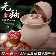 Old Style Unglazed Pickle Jar, Sealed Jar, Sichuan Thickened Clay Pickle Jar, Salted Duck Pickled Pe