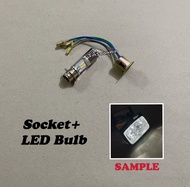 Yamaha LC135 V1 Head Lamp [ SMOKE / TINTED ] / Socket / LED Bulb