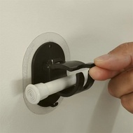 Curtain Rod Hanging Bracket Curtain Rod Clip Holder Fixer No Punch Sticky Bracket Clip Horizontal Rod Door Curtain Rods