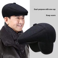 Middle Elderly Daddy Grandpa Hat Old Man Warm Cap Old Man Hat Male