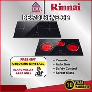 【Free Install】Rinnai | RB-7013H-CB | RB-7012E-CB | 3-zone Electric Hob | Induction Hob | Ceramic Hob