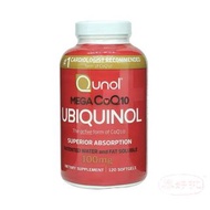 美國Qunol Mega 還原型輔酶Q10 100亳克 120粒軟膠囊