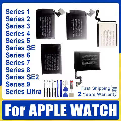 Watch Battery For Apple Watch Series SE 1 2 3 4 5 6 7 8 Bateria For IWatch S1 S2 S3 LTE S4 S5 S6 S7 