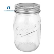 Sprouting Jar with Stainless Steel Screen Lid Wide Mouth Quart Sprouter
