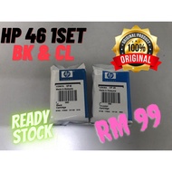 HP 46 BLACK & HP 46 COLOUR 1SET ORIGINAL WITHOUT BOX