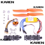 KAREN1 RC Quadcopter Kit SG90 9G Micro Servo 6035 Propeller Motor Bracket For RC aircraft Brushless 