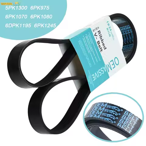 Car Multi V-Belt 5PK1300 6PK975 6PK1070 6PK1080 6DPK1195 6PK1245 For Audi A1 A3 TT Seat Turedo VW Go