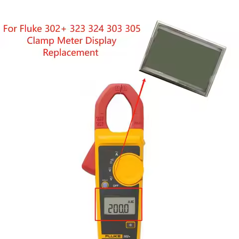 Original Lcd Display for Fluke 302+ 323 324 303 305 Clamp Meter Display Replacement