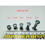 10 sets of jp m6 bolts (1cm to 3cm/) Plus Screwdriver wrench (+)