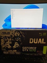 Asus GTX1070 8gb display card