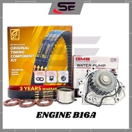 GAIDO Honda Civic B16A DOHC VTEC Timing Belt Kit Set(124RU26)(100K) Taiming Belt +GMB Water Pump Civ