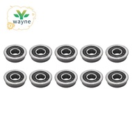 10Pcs F695- Bearing 5X13X4mm Flanged Miniature Deep Groove Ball Bearings F695RS for   2/3 3D Printer