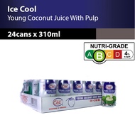 Ice Cool Young Coconut Juice With Pulp 24 cans x 310ml
