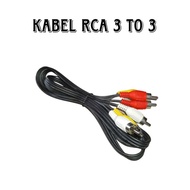 RCA CABLE 3 TO 3 MALE RCA 2 TO 2 AND 1 TO 1