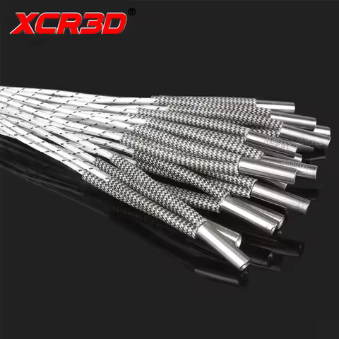 XCR 12V/24V 50W 70W Heater Cartridge 3D Printer Parts Hotend Heating Tube 6*20mm High Temperature Fo