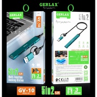 Gerlax GV-10 5-in-2 Dock HDMI USB-C – Port Extension + Fast Charging