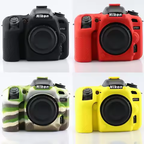 D7500 Soft Silicone Armor Skin Camera Bag Body Case for Nikon D7500 Protective Rubber Cover