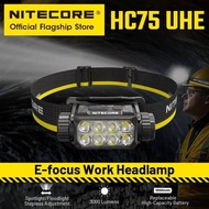 NITECORE HC75 UHE E-focus Work Headlamp 3000 Lumen USB-C Rechargeable Headlight Spotlight Flooding,5