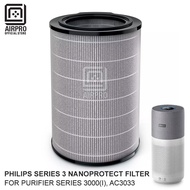 AIRPRO Philips FY3140 / FY3430 Air Purifier Filter Combine HEPA & Active Carbon for Series 3000(i) A