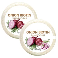 Onion Biotin Shampoo Bar, 2 Pieces Onion mary Shampoo Bar, Deep Nourishing Onion Shampoos Soap for H