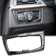 Real Carbon fiber Headlight Switch Frame Patch Suitable For 13-18 F30 328i F32 F80 M3 M4