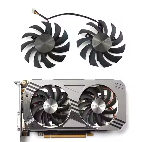 2pcs 75mm DC 12V 0.35A GA81S2U PLD08010S12HH GTX 1060 Gpu Cooler For Zotac GTX 950 960 1060 Cooling 