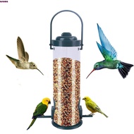 AROMA Bird Feeder Hanging Cylindrical Parrot Myna Outdoors Indoor Bird Food Box