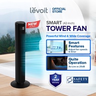 [NO.1 in US] Levoit 42" DC Smart Tower Fan Fast Cooling Ultra Quiet Temperature Sensor 12 Fan Speed Washable Filter