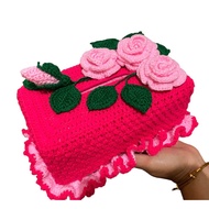 sarung kotak tisu kait/tissue box cover 200ply