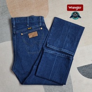 [W14] กางเกงยีนส์Wrangler®เอววัดจริง32" ยาวเต็ม44" ผ้าไม่ยืด แบรนด์แท้ 💯 % แรงเลอร์MWZ กางเกงยีนส์ เสื้อผ้าผู้ชาย