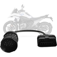Penyesuai OBD2 Sesuai untuk Motosikal BMW 10Pin GS-911 Male ke 16Pin Male Kabel Sambungan Diagnostik