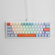 Zifriend ZA63pro Mechanical Keyboard 63ปุ่ม คีย์บอร์ดเกมมิ่ง คีย์บอร์ดไร้สาย ไฟRGB23โหมด ปลาแซลมอน ค