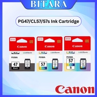 Canon Original Ink PG 47 CL 57 57s Ink Cartridge for Printer 410 470