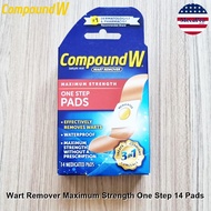 +พร้อมส่ง+ Compound W® Wart Remover Maximum Strength One Step Pads แผ่นแปะ กันน้ำ U11